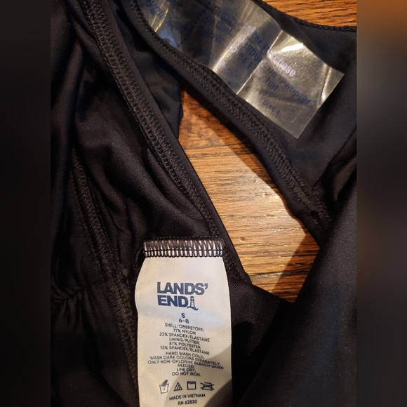 Lands End black fold over bikini bottom size Small 6-8 - Picture 6 of 6